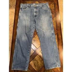 Vintage RoundHouse Mens Jeans Denim Straight Relaxed Fit Made In USA Size 36x30